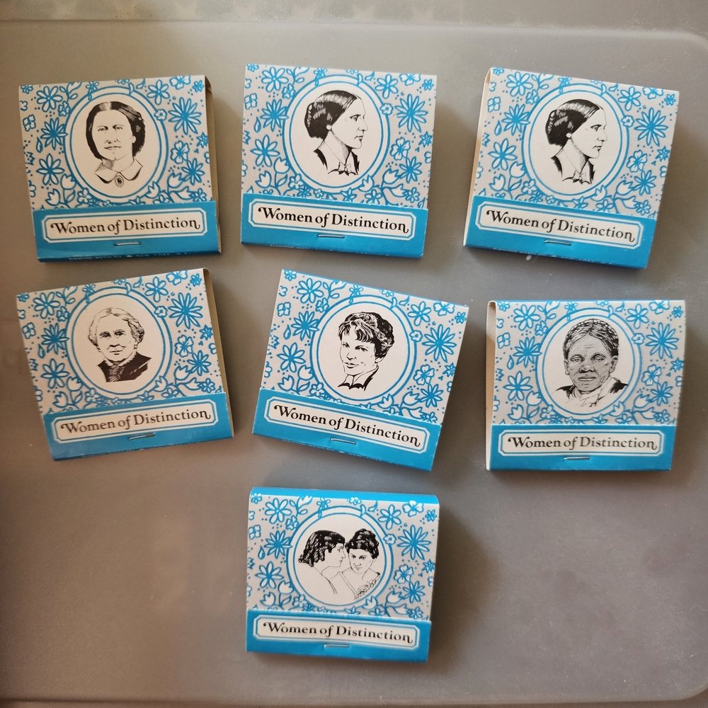 Vintage Women of Distinction Matchbox Set of 7 Perfect Condition!